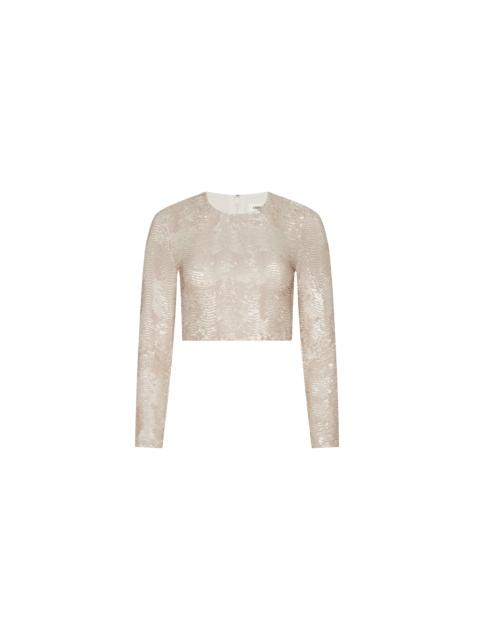 L'AGENCE Rogan Sequin Top