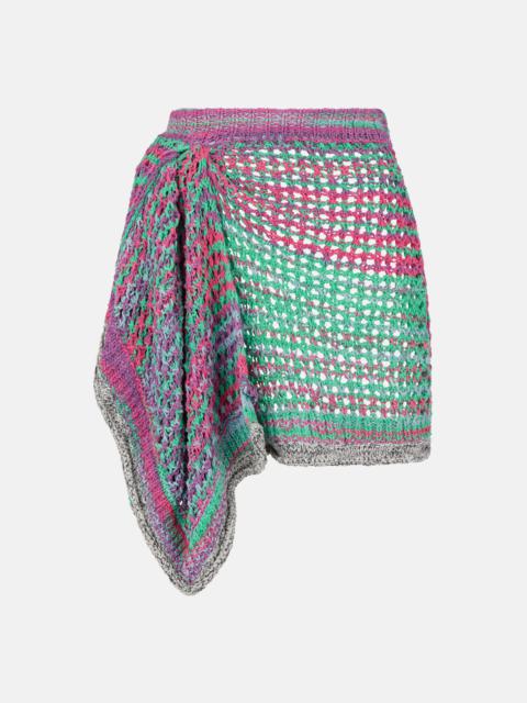 THE ATTICO MULTICOLOR MINI SKIRT
