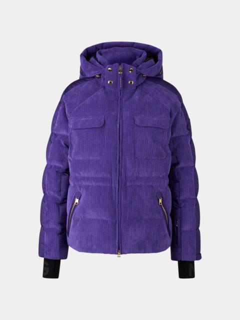 BOGNER Marli corduroy ski jacket in Violet