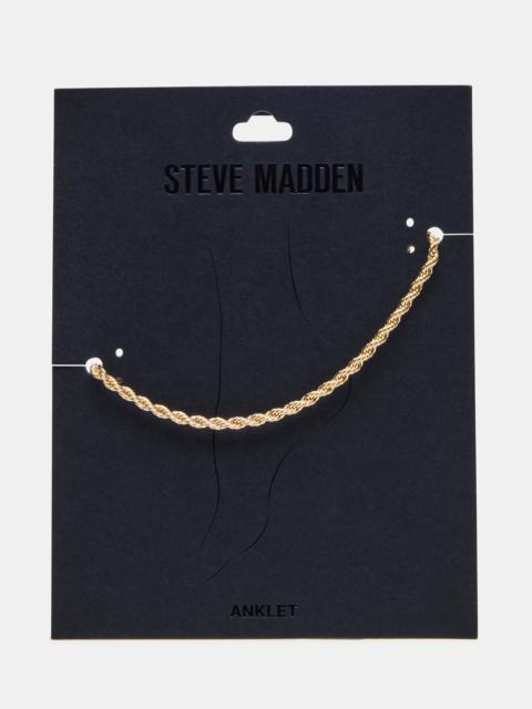 STEVE MADDEN ROPE CHAIN ANKLET GOLD