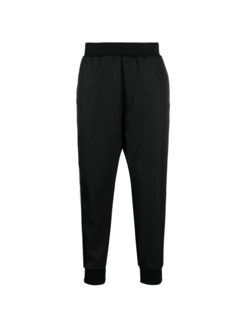 logo-embroidered side-stripe trousers