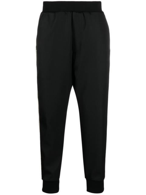 logo-embroidered side-stripe trousers