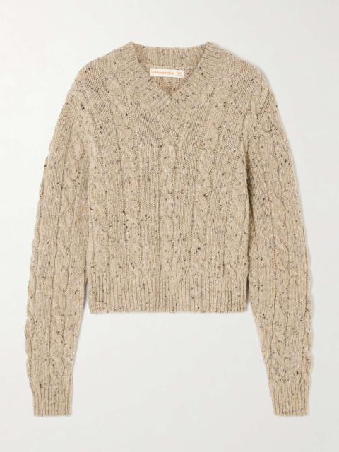 &DAUGHTER Mairie cable-knit wool sweater Beige