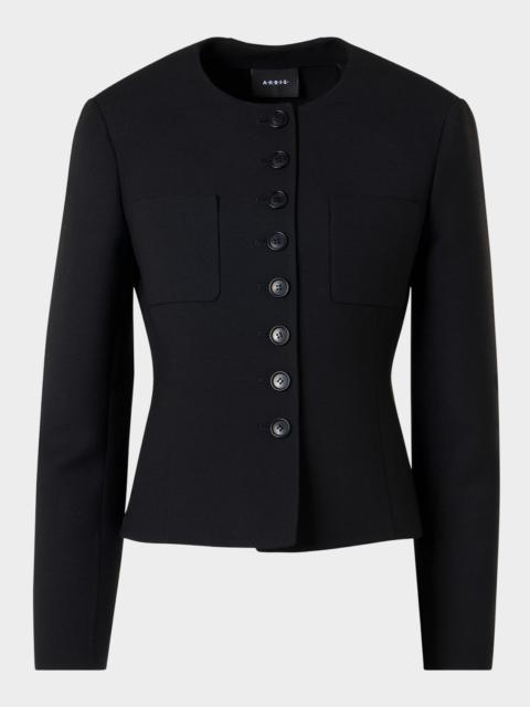 AKRIS Kelia Virgin Wool Short Jacket