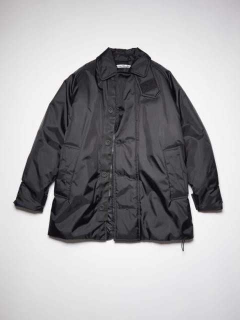 Padded nylon jacket - Black