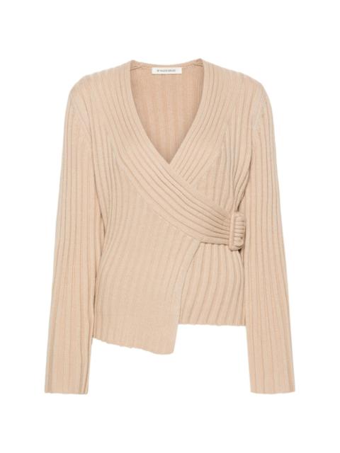 BY MALENE BIRGER chunky-ribbed wrap top