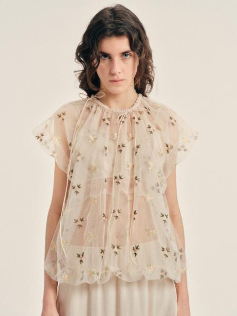 Simone Rocha Gathered Cord Top