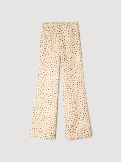 Sandro FLORAL TROUSERS