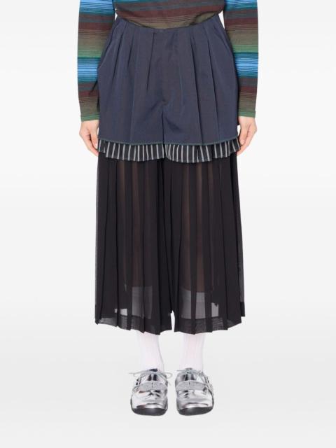 Kolor pleated palazzo pants
