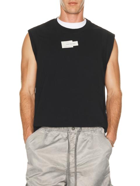 FENG CHEN WANG 2 in 1 Black Loose Fit Tank Top