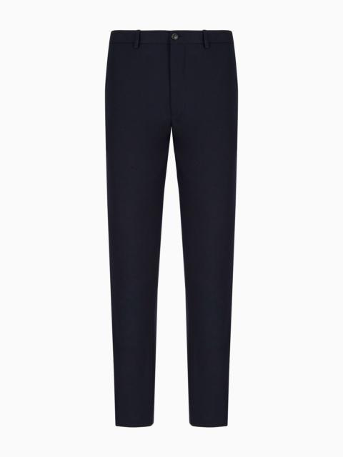 GIORGIO ARMANI Stretch technical-canvas trousers