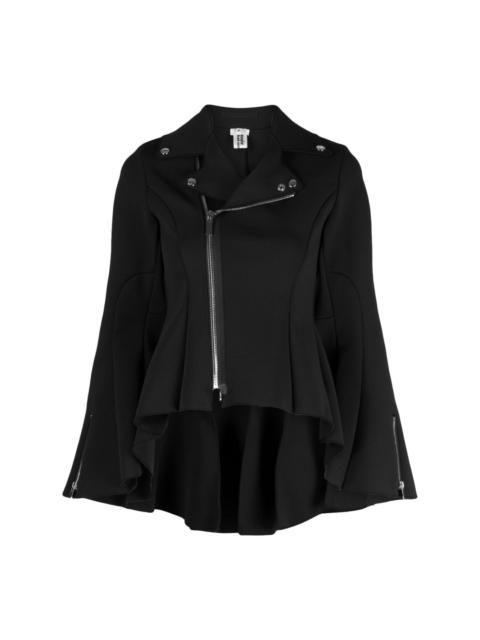 Noir Kei Ninomiya peplum-hem zip-up jacket