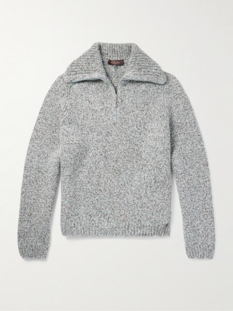 Loro Piana Alpe Meggiana Cashmere Half-Zip Sweater