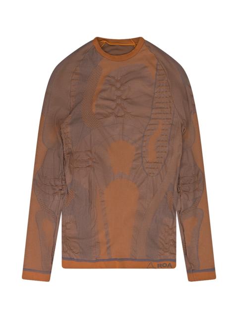 ROA Seamless Long Sleeve T-Shirt "Orange" RBMW083FA60 ORANGE