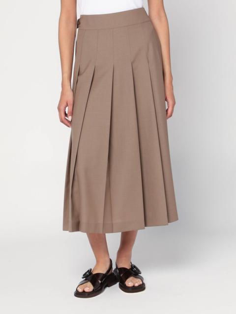スカート ROHE FW25 SUEDE MIDI SKIRT (41632133 204) Suede midi skirt in brown - Rohe | Mytheresa