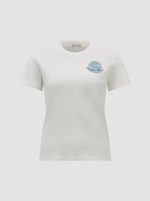 Moncler Tennis Logo Patch T-Shirt