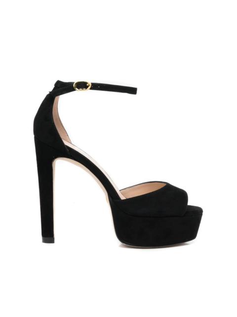 Stuart Weitzman platform suede sandals