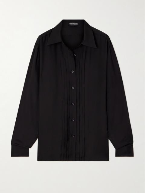 TOM FORD Pleated Silk Shirt