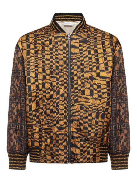 Pierre-Louis Mascia geometric-pattern bomber jacket