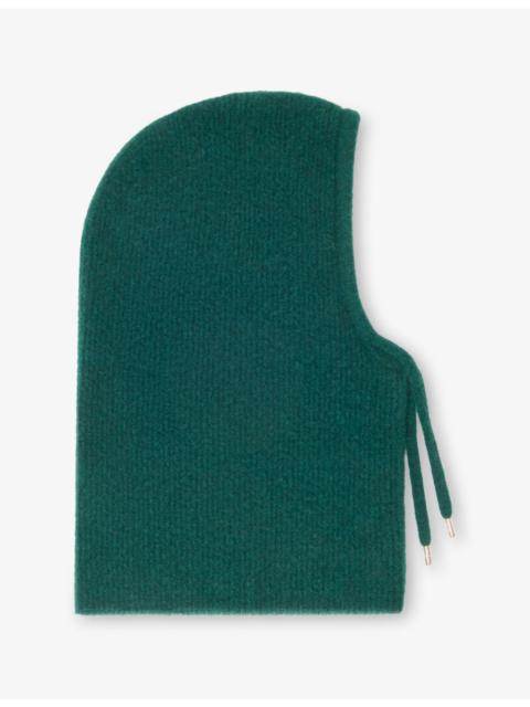 maje Ribbed Wool-Blend Balaclava
