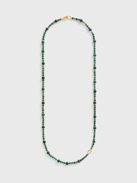 TOTEME Infinity bead necklace dark green