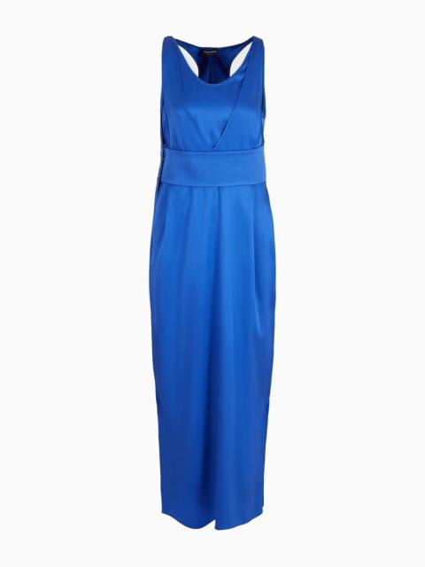 GIORGIO ARMANI Double-faced silk-satin long dress