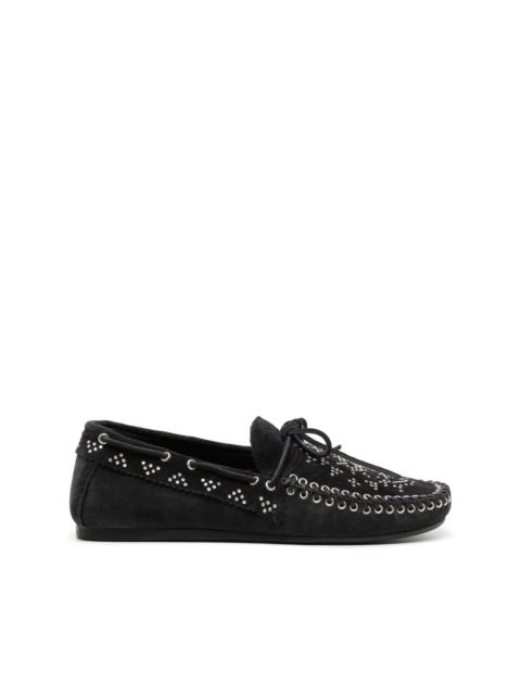 Isabel Marant stud-detailled round-toe loafers