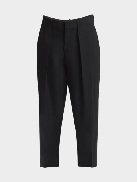 Men's Pleated Wool Pants