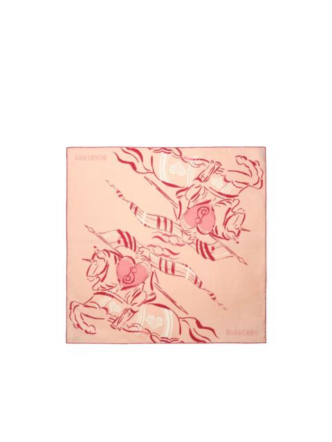 Burberry heart-Knight silk Scarf