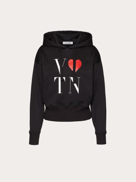 Valentino SWEATSHIRT WITH VLoveTN PRINT