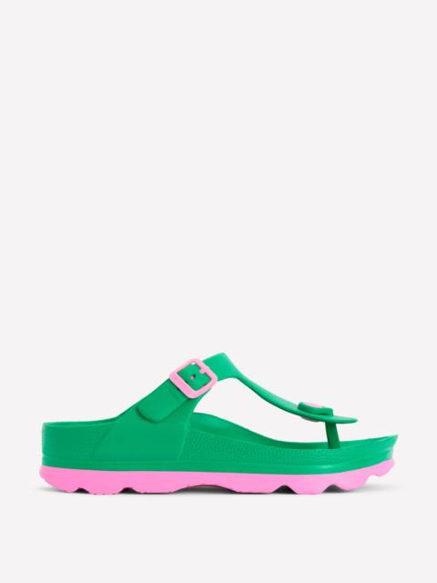 BODEN Lyla Toe Post Sandals-Green/Pink