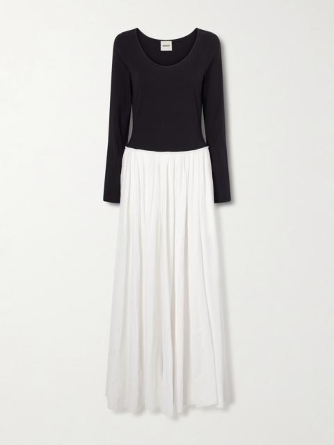 KHAITE Cotton-jersey Midi Dress