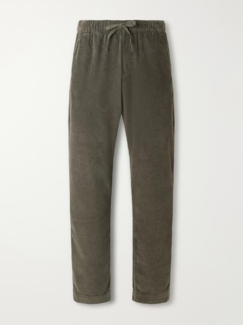 Hartford Joggy Straight-Leg Cotton-Corduroy Trousers