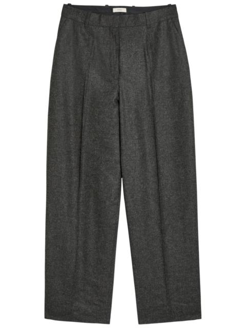 Totême Toteme Wide-leg Flannel Trousers