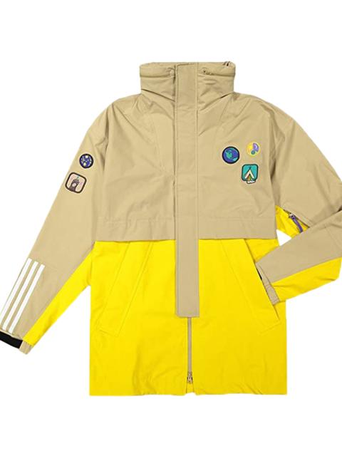 adidas Pharrell Williams Hu Hiking 3L Jacket "Beige / Hemp / EQT Yellow" CE9491
