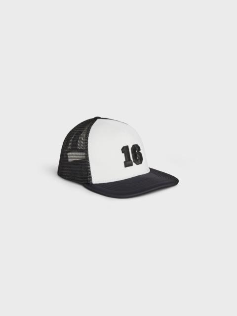 CELINE 16 PATCH CAP IN SCUBA MESH