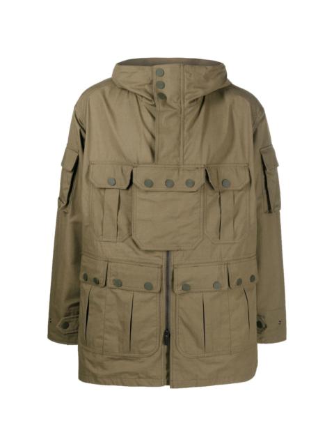 multi-pocket military jacket