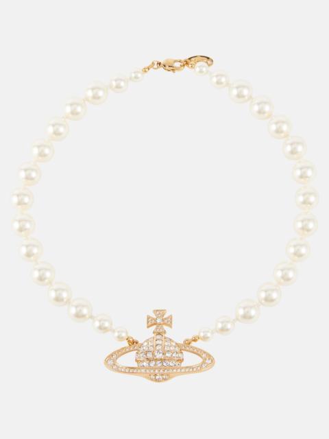 Orb embellished choker