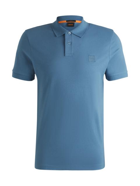BOSS EXTRA-SLIM-FIT STRETCH-COTTON SHIRT WITH LOGO TAPE