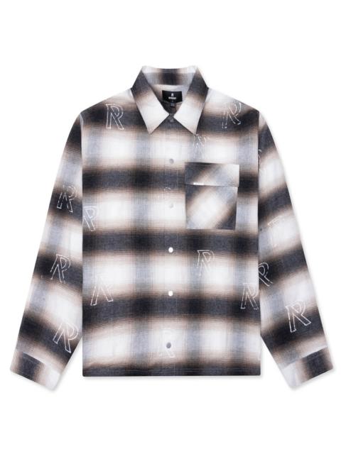 REPRESENT ALL OVER INITIAL FLANNEL - LATTE