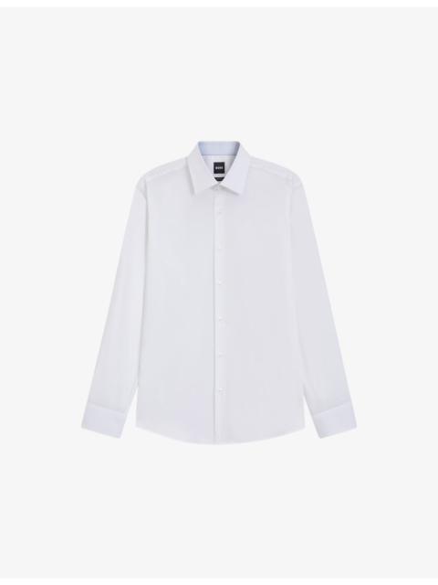BOSS Long-Sleeved Stretch-Cotton Shirt