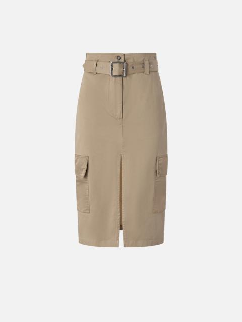 PINKO KNEE-LENGTH CARGO SKIRT WITH BELT