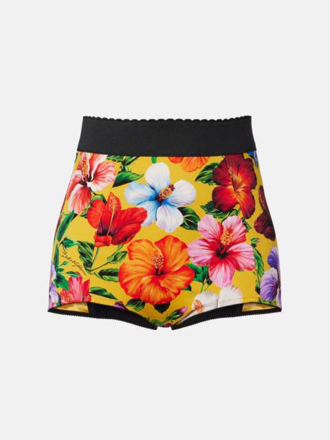Dolce & Gabbana Floral silk-blend shorts
