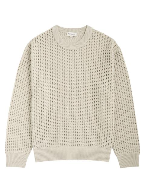 FRAME Open-knit wool-blend jumper