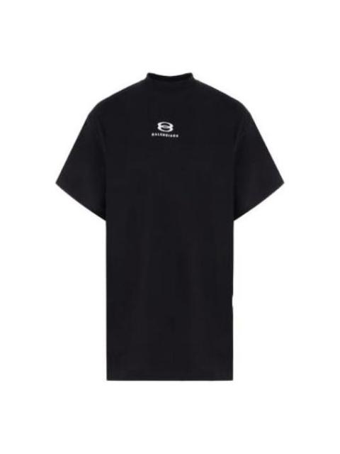 BALENCIAGA Balenciaga Unity Deconstructed T-Shirt Oversized 'Black' 768068TPVG91070
