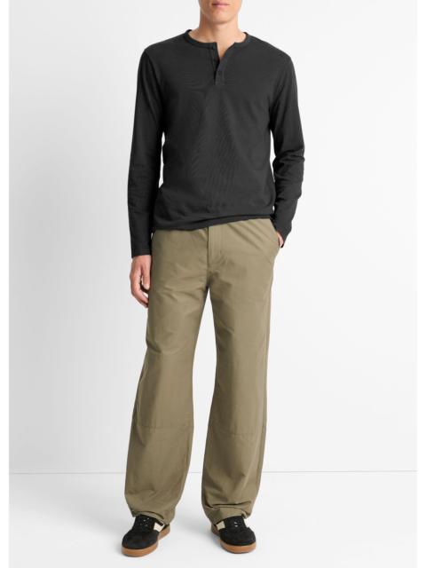 Vince Garment Dye Cotton Long-Sleeve Henley