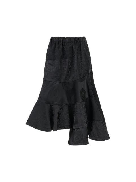 Comme des Garçons Comme des Garçons Jacquard Patchwork Flounce Skirt