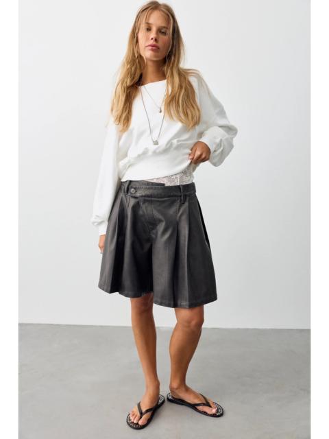 FREE PEOPLE We The Free Porter Crossover Vegan Trouser Shorts