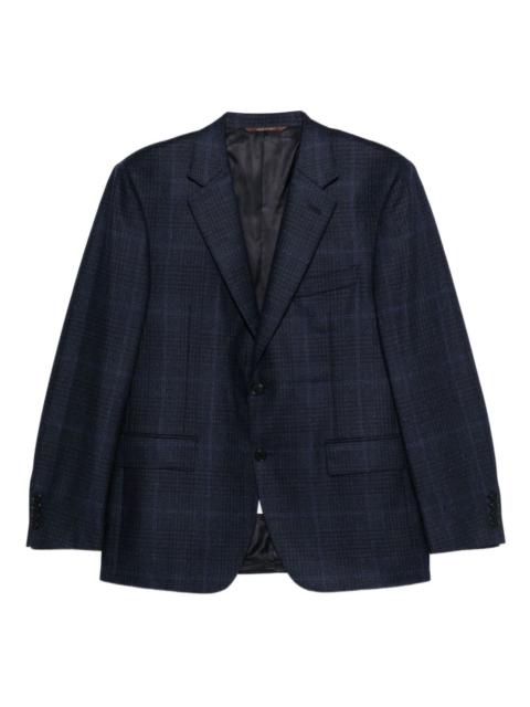 Canali checked single-breasted blazer