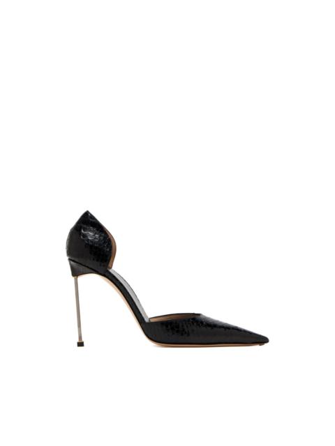 TOM FORD D'Orsay pointed textured heel pumps